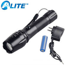 tactical lamp XML T6 led 2000lm usb rechargeable led flashlight with charger